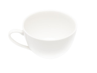 A cup for tea on a white background