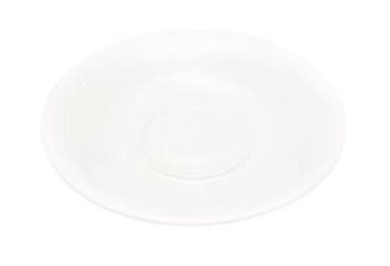 White plate for food on a white background