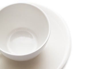 A cup for tea on a white background