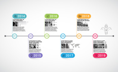 Milestone Company, Infographic Vector.