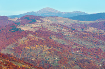 Autumn Carpathian mountain, Ukraine