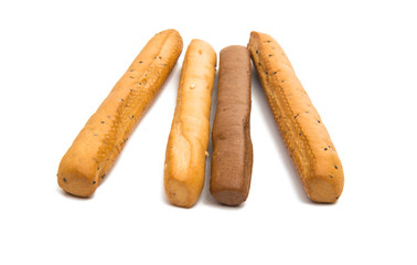 bread sticks isolated