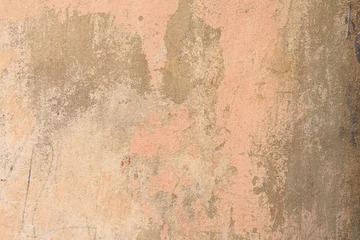 Papier Peint photo Vieux mur texturé sale Fragment de mur avec des rayures et des fissures