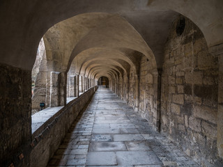 Corridor in cathedral of the city Hildesheim, Germany