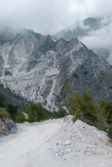 Fototapeta na wymiar Carraran marble quarry