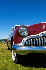 Fototapeta premium Front of an old classic American car