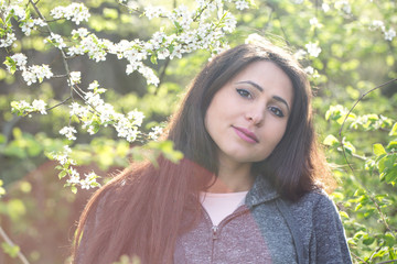 Portrait of a woman, close-up