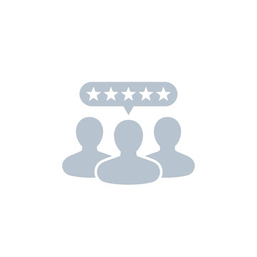 Customer review, rating icon