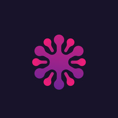 Obraz premium neuron vector logo