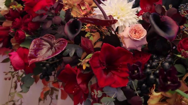 Bouquet of red flowers