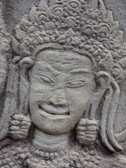 Obraz premium Details of decoration in Angkor Wat, Cambodia