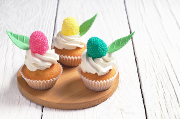 Small colorful cakes