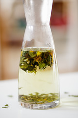 Carafe with herbal tea