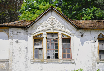 Old Building Facade Windows