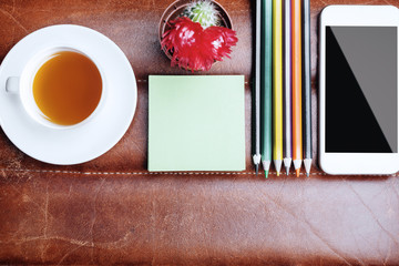 Table with items