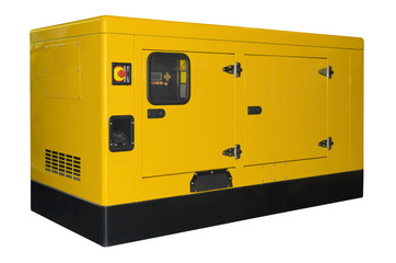 Big generator isolated on a white background