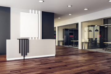 Reception with empty banner