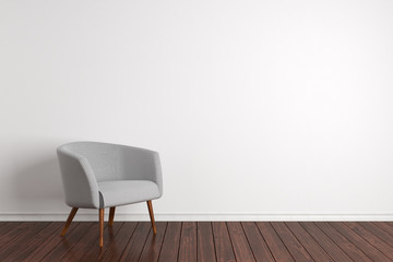 Simple interior with armchair