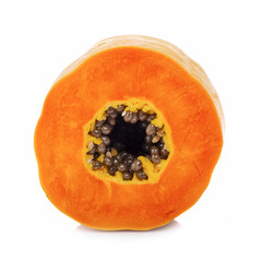 papaya isolated on a white background