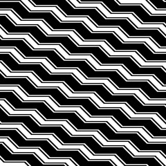 Design seamless monochrome zigzag pattern