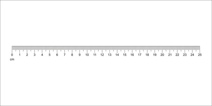 25 cm in ruler online