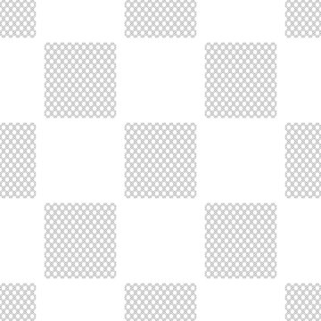 Chain Fence icon seamless pattern on white background. Metallic wire mesh pattern. Flat design. Vector Illustration