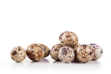 Fototapeta premium quail egg isolated on a white background