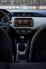 infotainment display of modern car