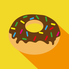 Chocolate donut icon