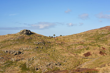 Hight mountains near ocean coasts