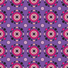 African print in purple and pink