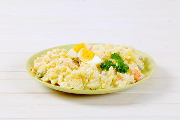 plate of potato salad
