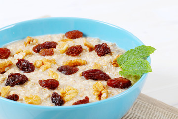 bowl of oatmeal porridge