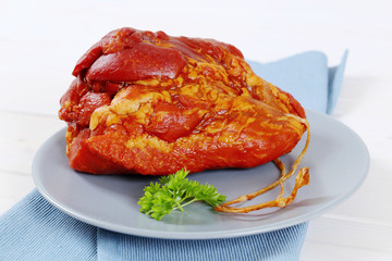 smoked pork meat