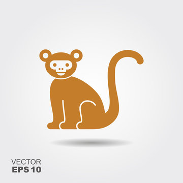 Monkey flat icon