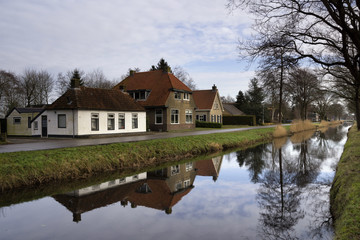Fototapeta na wymiar De Knipe near Heerenveen