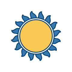 Sun isolated symbol icon vector illustration graphic design