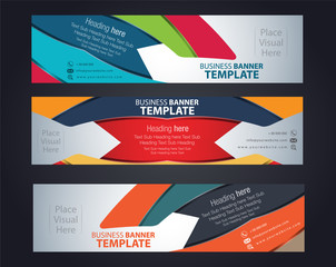 Banner template Corporate layout background vector illustration color