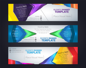 Banner template Corporate layout background vector illustration color