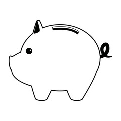 piggy bank saving or accumulation of money investment business vector illustration