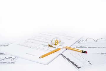 Crypto currency abstract photo.