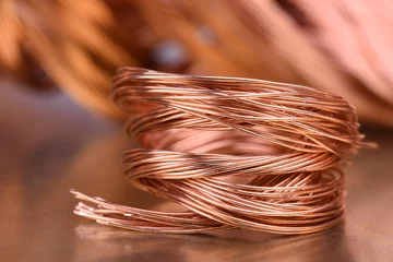 Foto op Plexiglas Scrap copper wire for recycling © salita2010