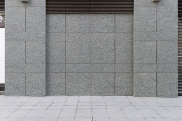 street wall background ,Industrial background, empty grunge urban street with warehouse brick wall