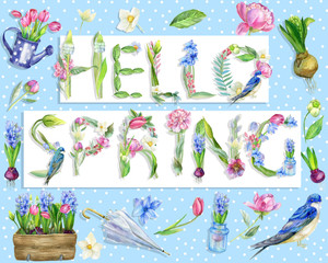 Digital illustration "Hello Spring"