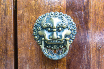 knocker of door