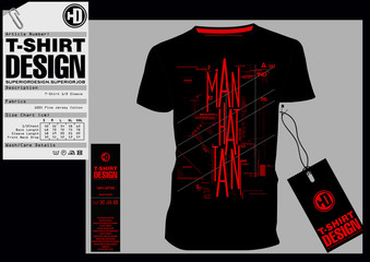 Stock Vector Illustration: T-Shirt Design / Print Design