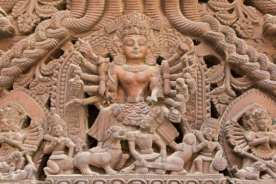Parvati Hindu Deity with many hands 