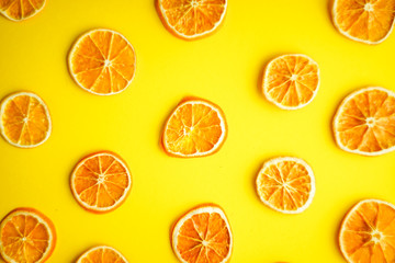 Flatlay with oranges