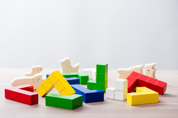 wooden puzzle blocks toy