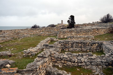 Historical and archaeological reserve "Chersonese Tavrichesky" in Sevastopol.